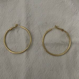 1 in Gold Hoop Earrings